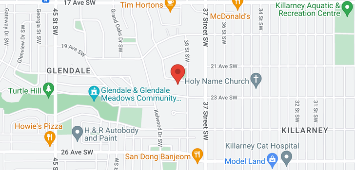 map of 2219 Glenwood Drive